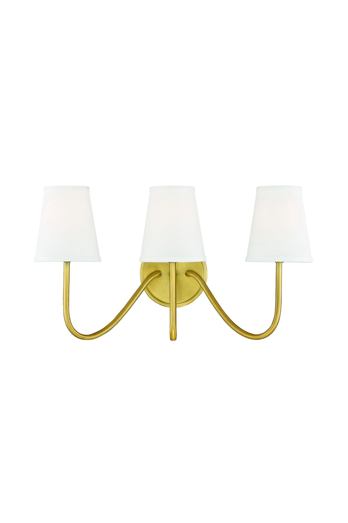 Smiths 3-Light Wall Sconce - Natural Brass