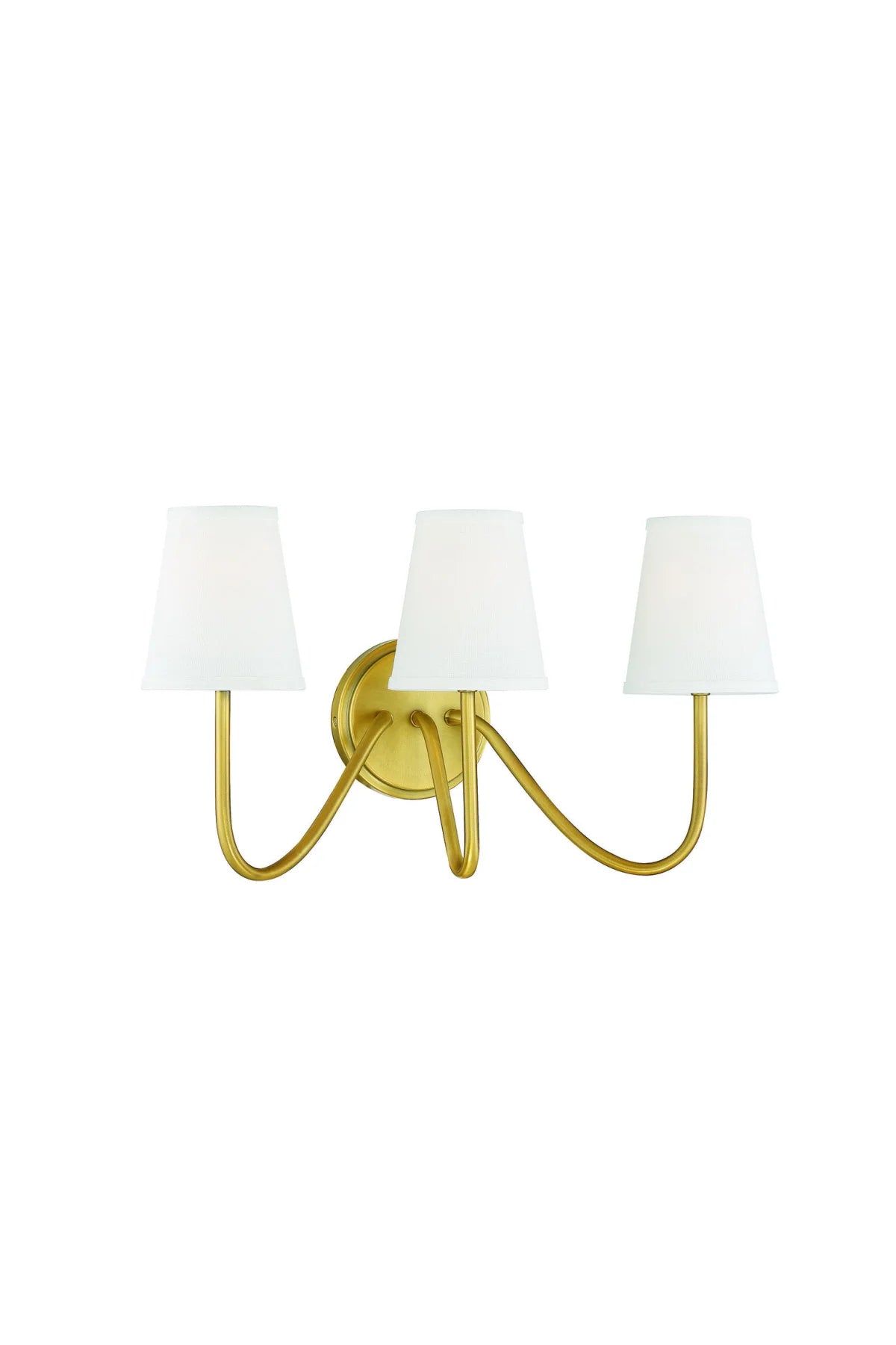 Smiths 3-Light Wall Sconce - Natural Brass