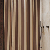 Chambray Shower Curtain - Carob Brown/Parchment