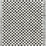 Freud Machine Woven Rug - Black + White