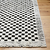 Freud Machine Woven Rug - Black + White