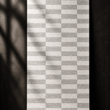 Faux Woven Stripe Mist Wallpaper