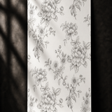 Sketched Floral Grey Wallpaper