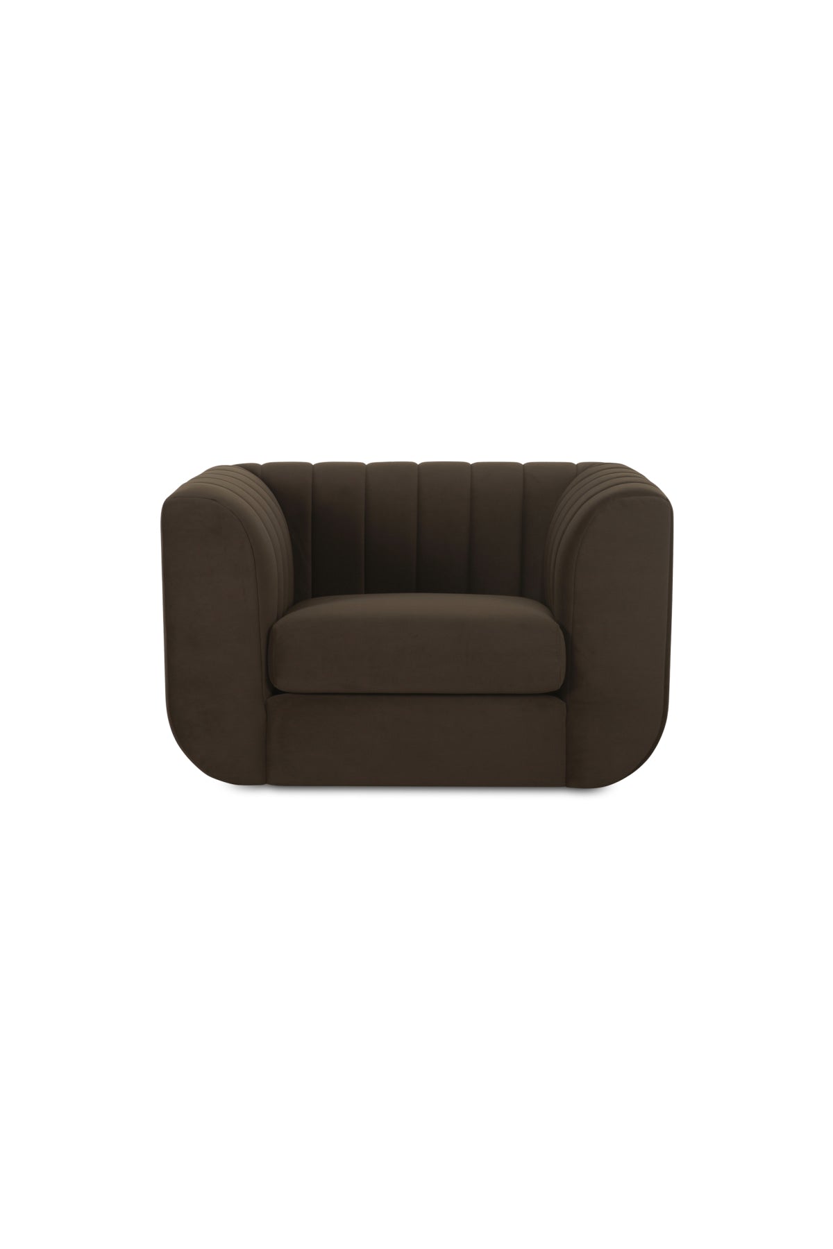 Gregg Lounge Chair - Dark Brown