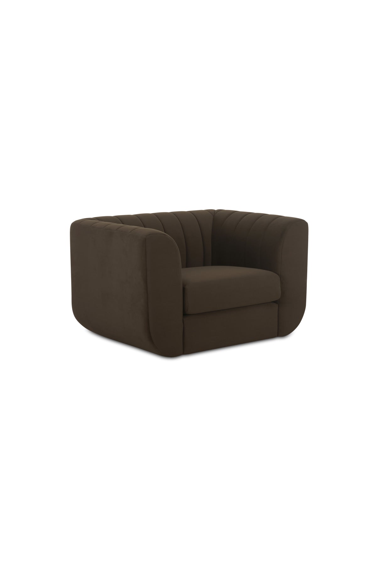 Gregg Lounge Chair - Dark Brown