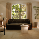 Rialto Sofa - Dark Green Faux Mohair