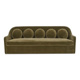 Rialto Sofa - Dark Green Faux Mohair