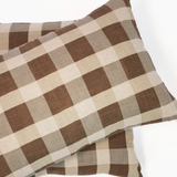 Olive Checkered Lumbar Pillow - 16"x24"