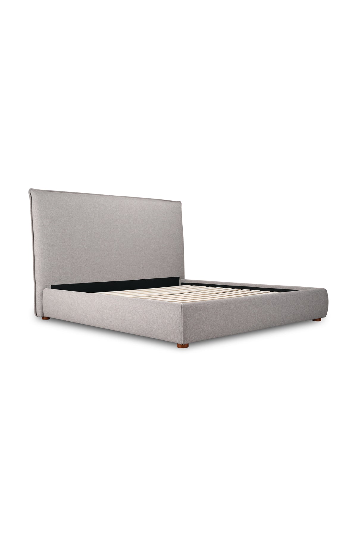 Library Upholstered Bed - Greystone