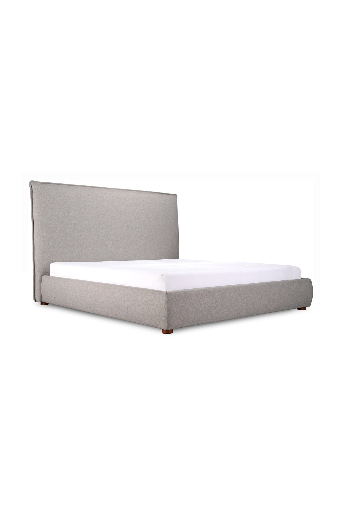 Library Upholstered Bed - Greystone