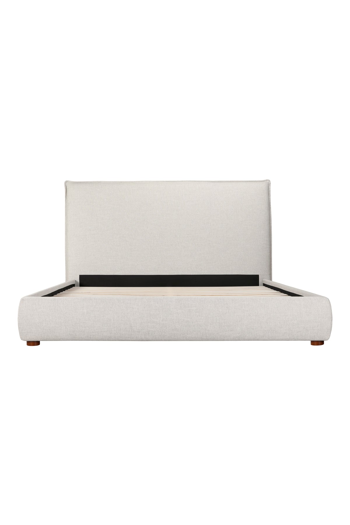 Library Upholstered Bed - Light Gray