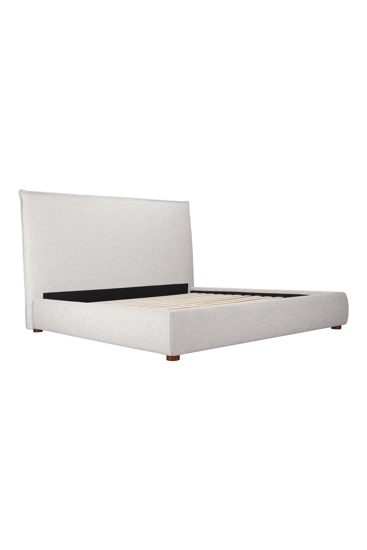 Library Upholstered Bed - Light Gray