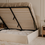 Joan Storage Bed - Cream