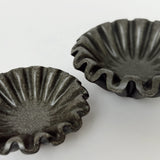 Ruffled Bowls - Black - Set of 2
