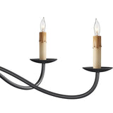 Saxon Chandelier - Black - 2 Sizes