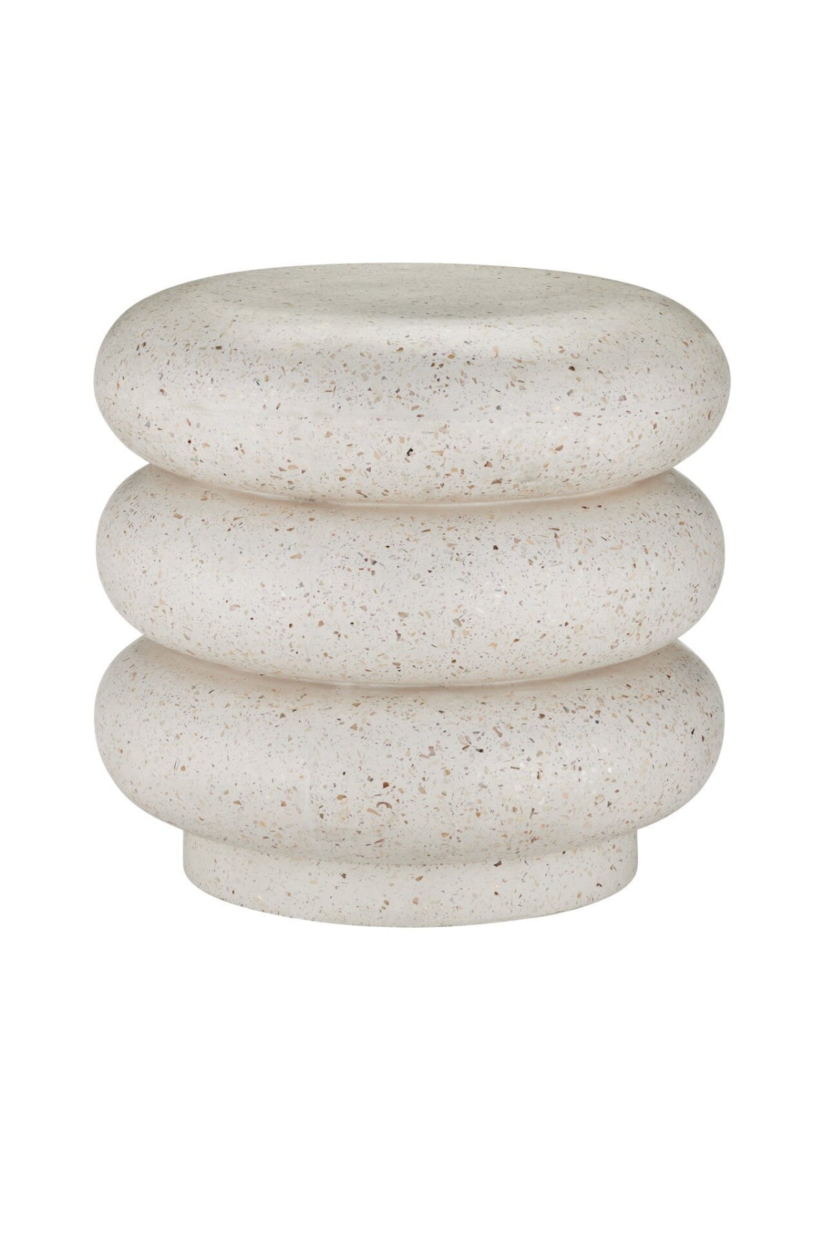 Cusani Ivory Terrazzo Stool