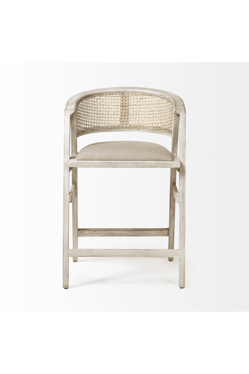 Sherman Counter Stool - White