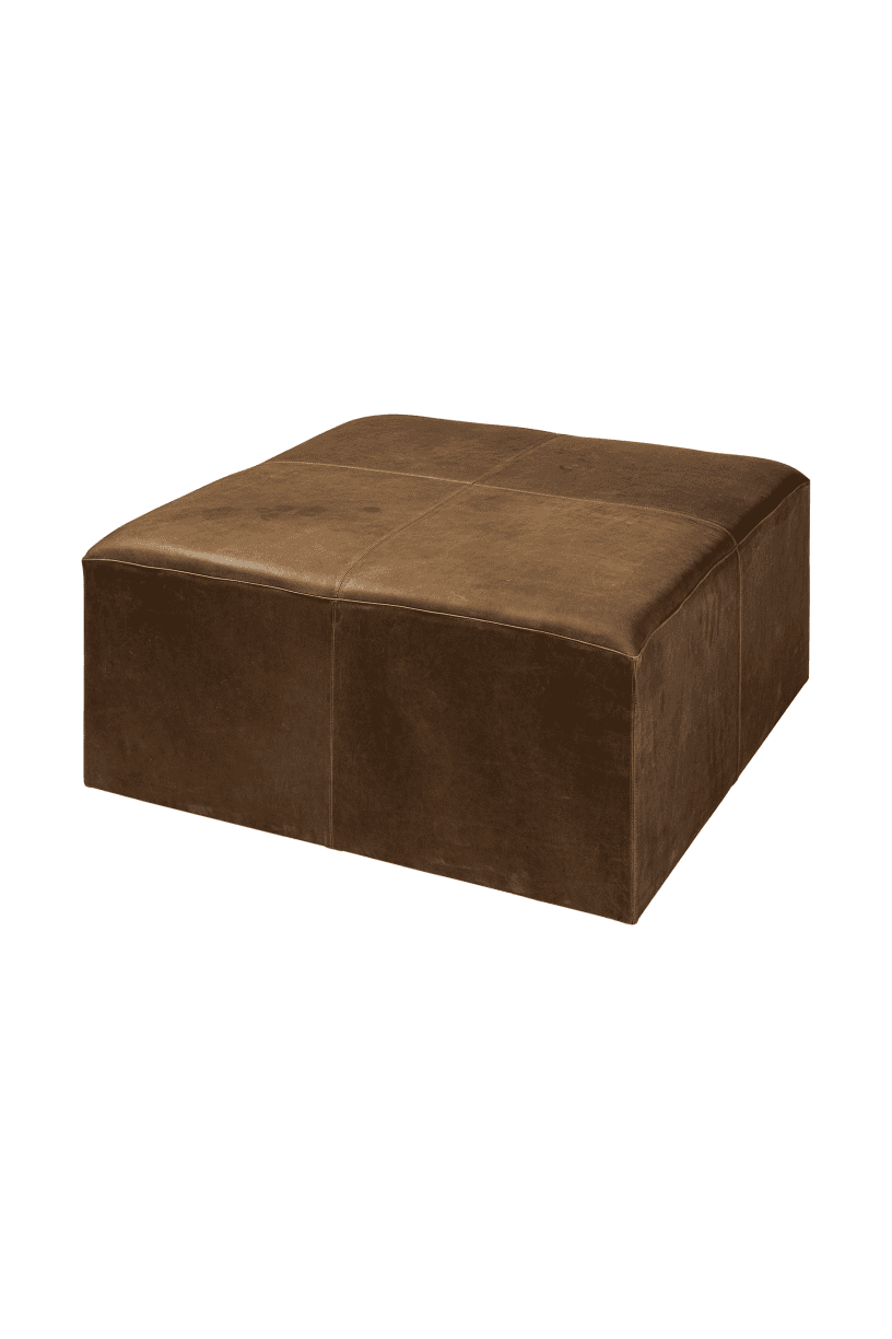 Spectre Leather Ottoman