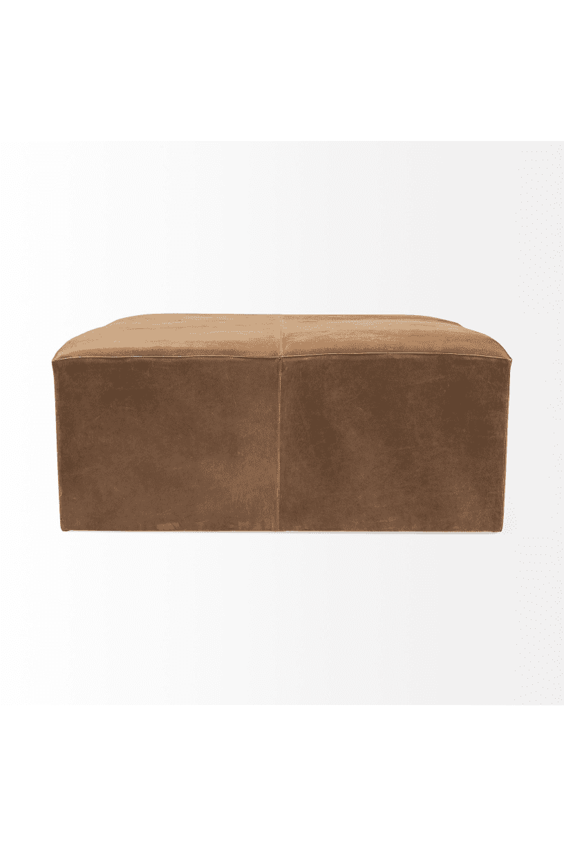 Spectre Leather Ottoman