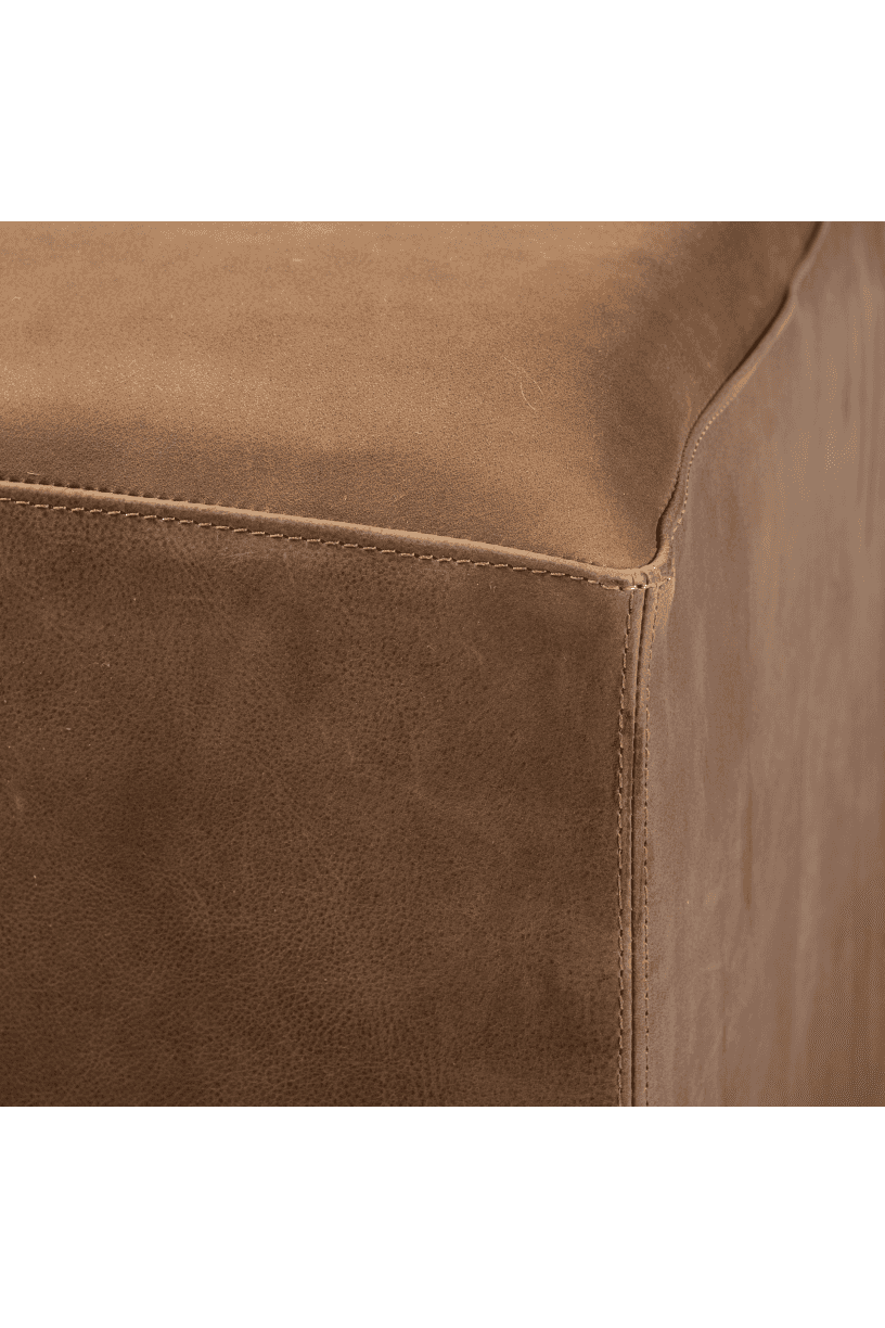 Spectre Leather Ottoman