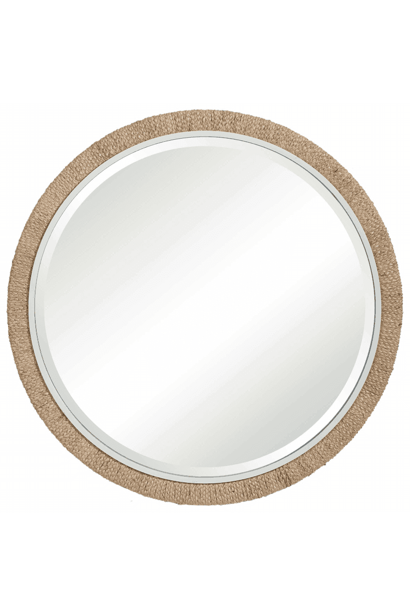Shadowbox Braided Leaf Mirror