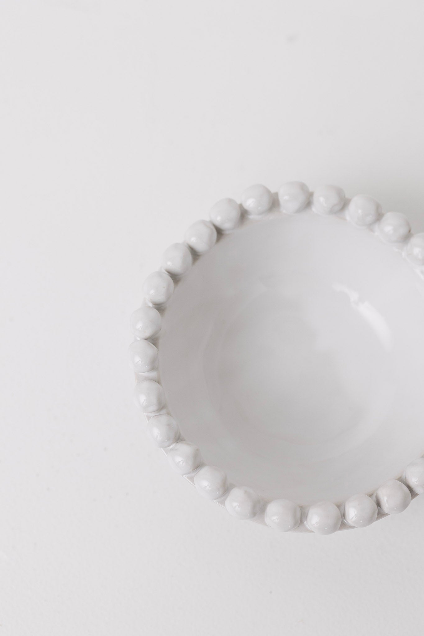 Blanche Dotted Edge Bowl