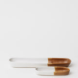 Waylon Olive Bowl - Brown/White - 5 inch