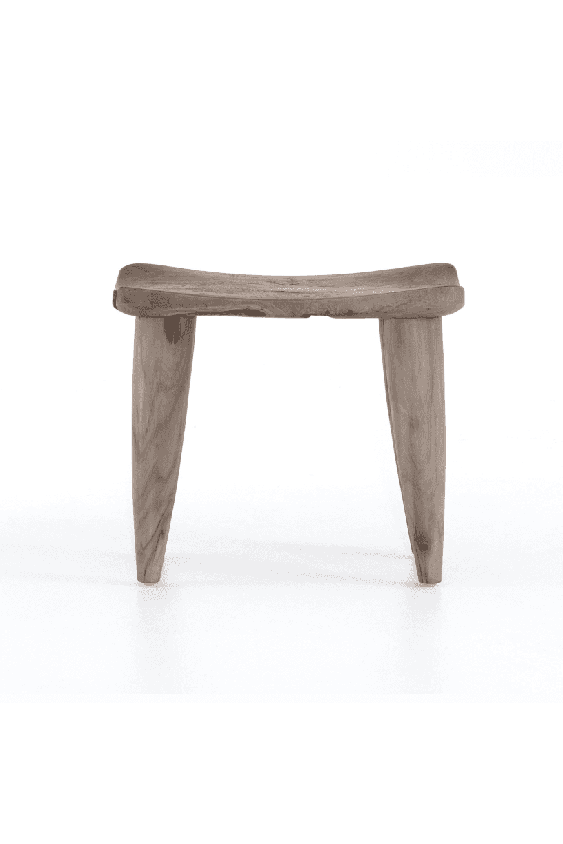 Miles Outdoor Stool - Weathered Grey