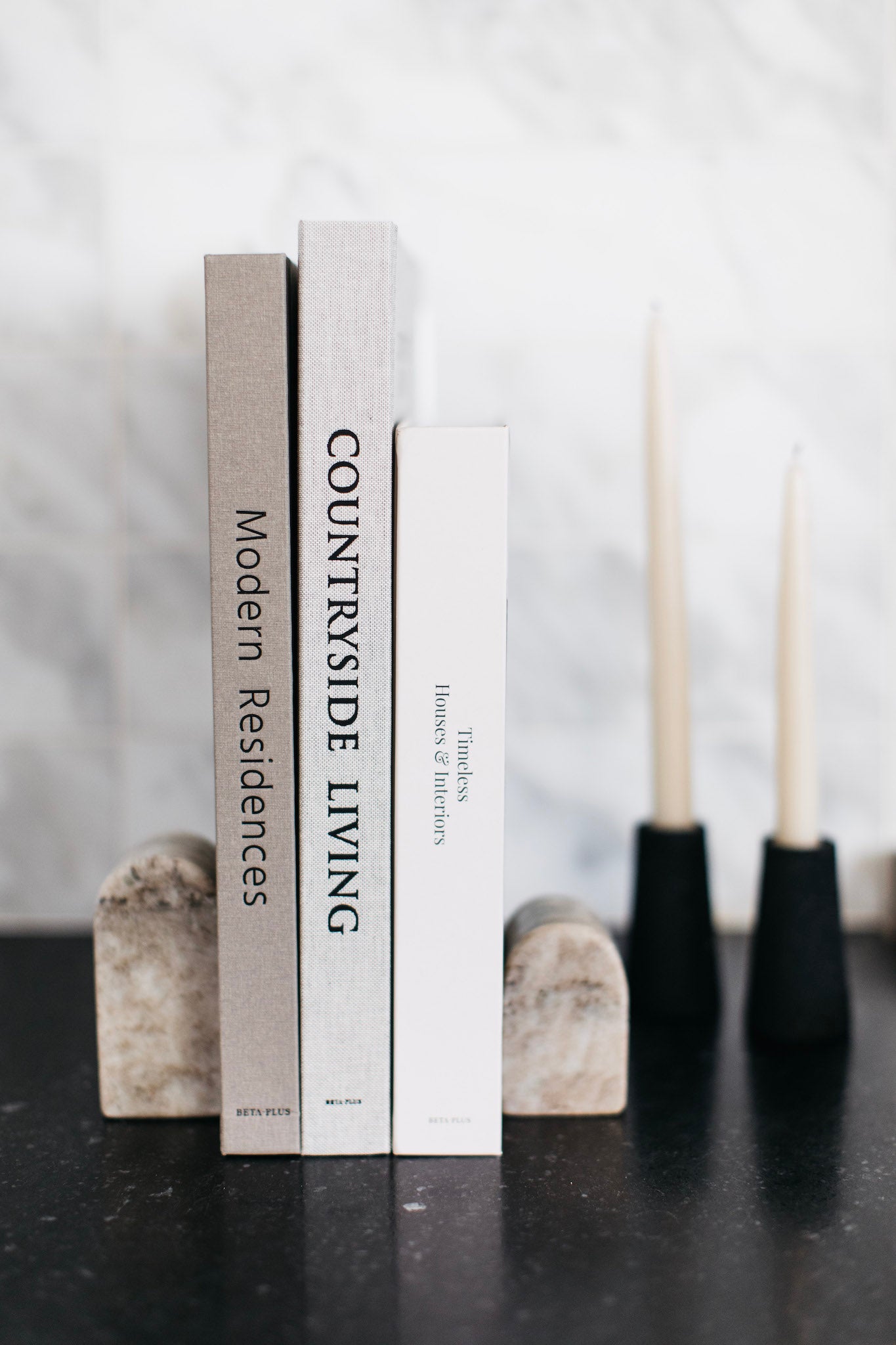 Cove Marble Bookends - Set of 2