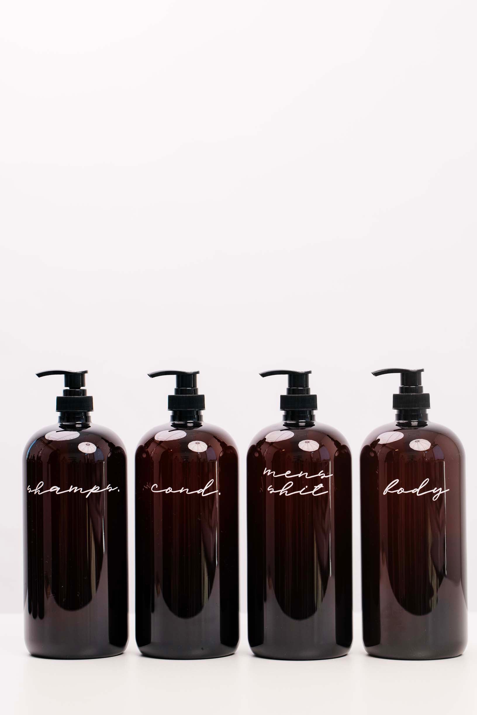 LCo Exclusive: Plastic Shower/Bath Amber Liquid Pumps