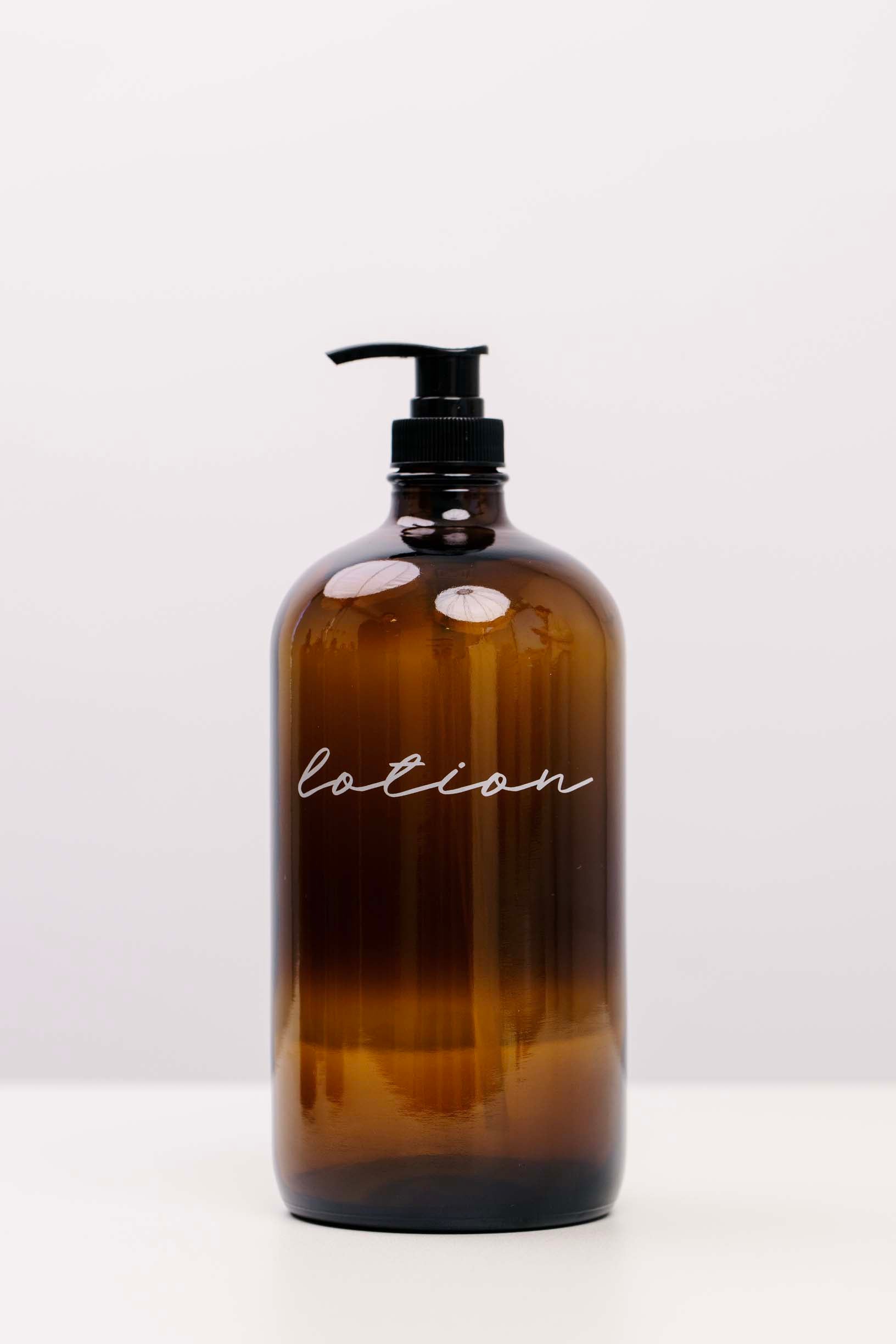 Glass Amber Liquid Pumps