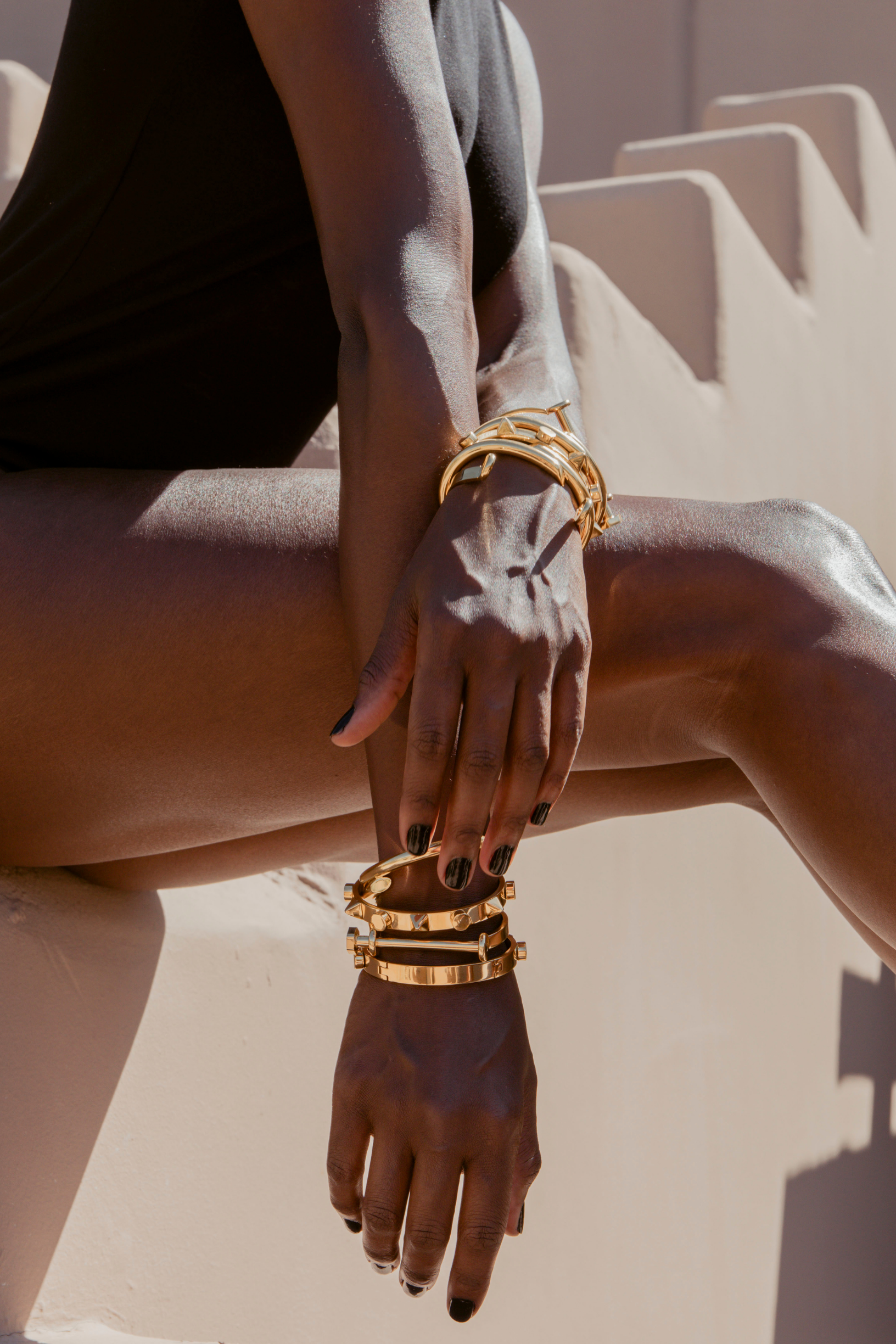 Ember Studded Bracelet - Gold