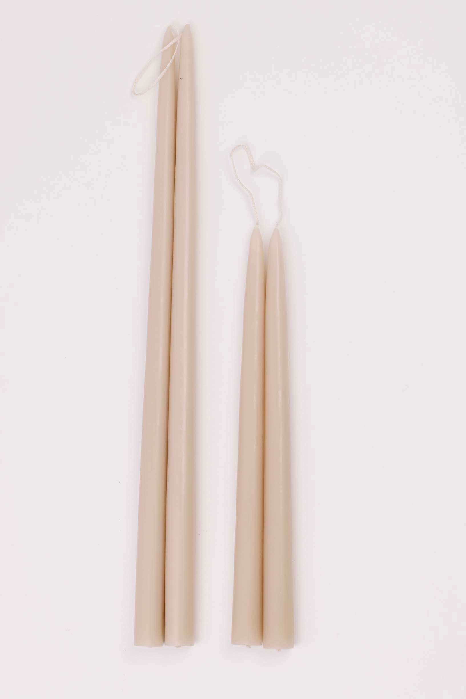 Ivory Taper Candles - 2 Sizes