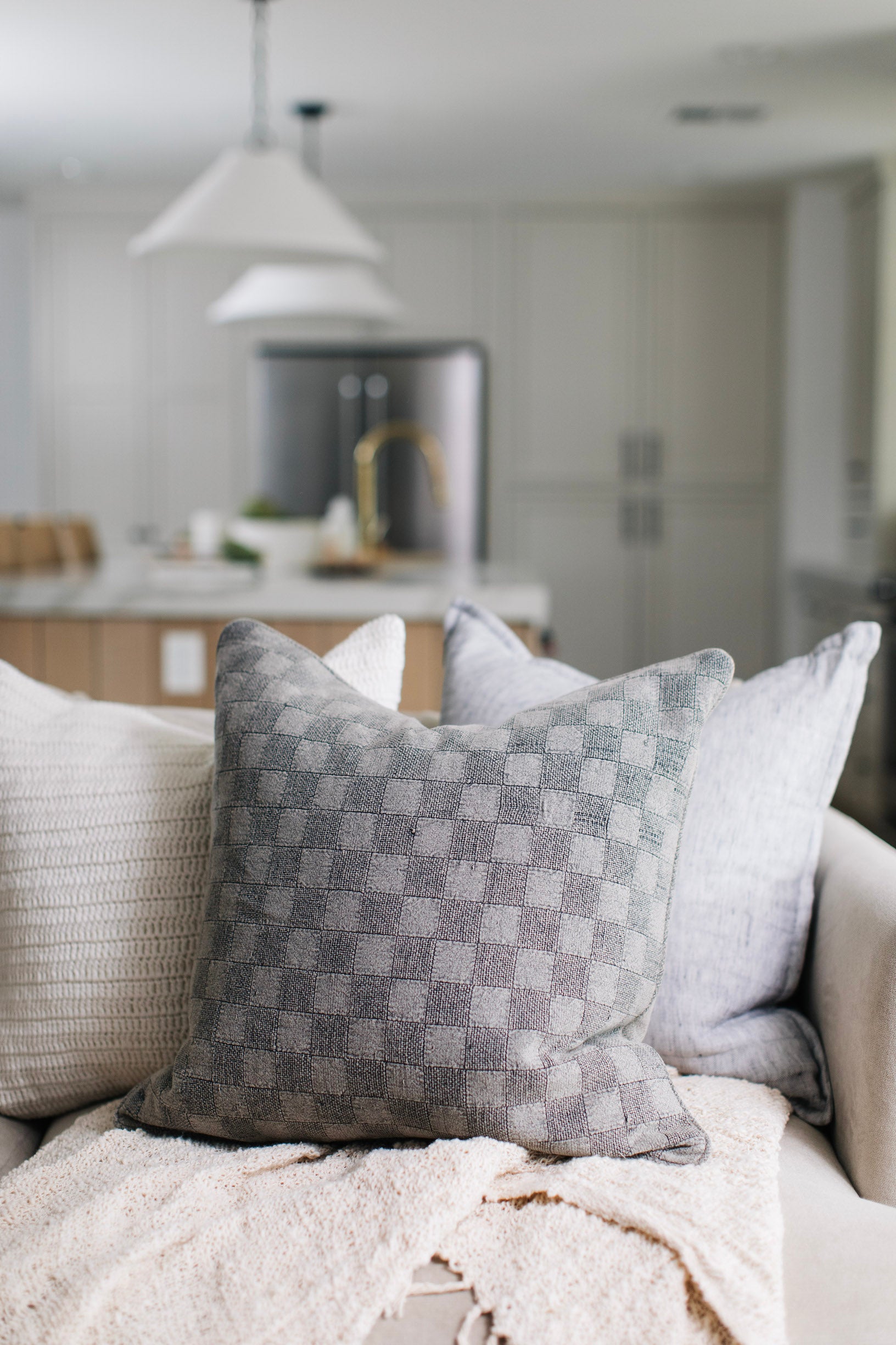 Steele Checkered Pillow