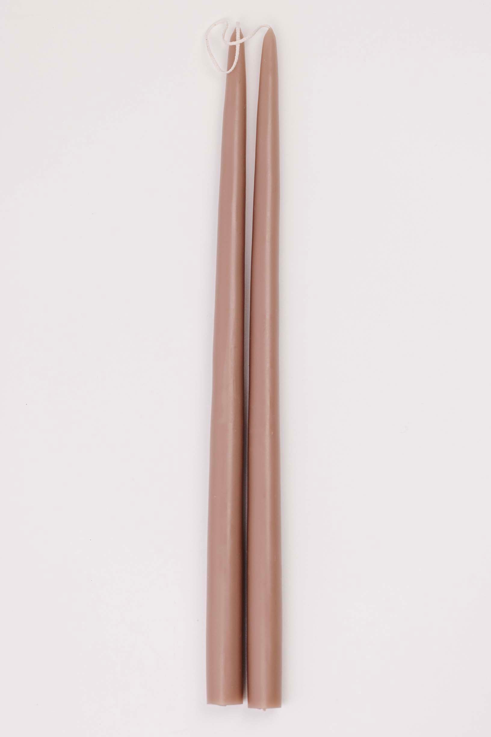 Greige Taper Candles - 2 Sizes