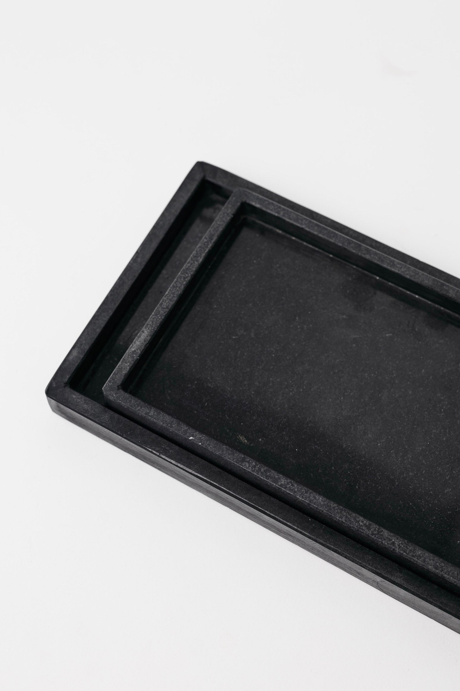 Terese Black Marble Rectangle Tray - 2 Sizes