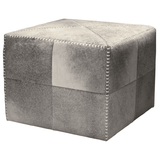 Miles Leather Ottoman - Large