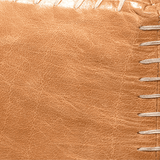 Nolan Leather Cube Ottoman - Large