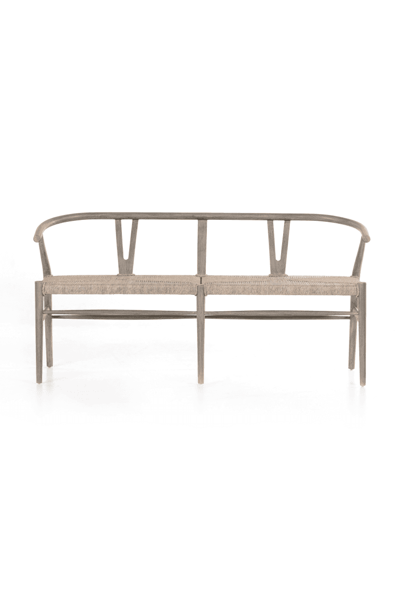 Bretton Dining Bench - Weathered Grey
