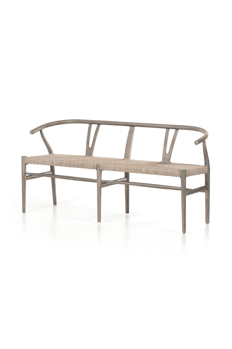 Bretton Dining Bench - Weathered Grey
