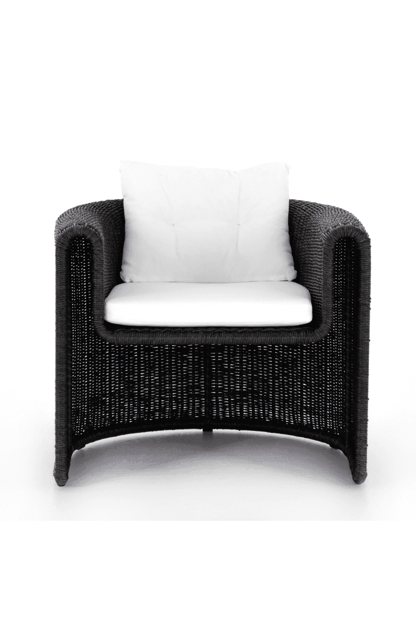 Caleb Outdoor Accent Chair - Coal