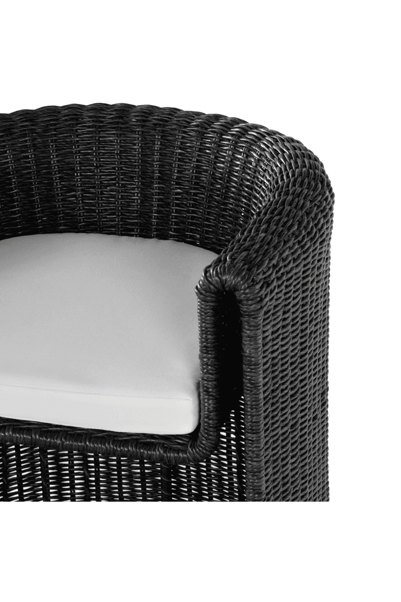 Caleb Outdoor Dining Chair - Black