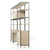 Trey Modular Wall Desk With 2 Bookcases