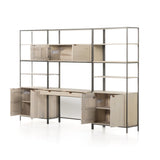 Trey Modular Wall Desk With 2 Bookcases