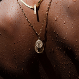 August Coin Necklace - Gold