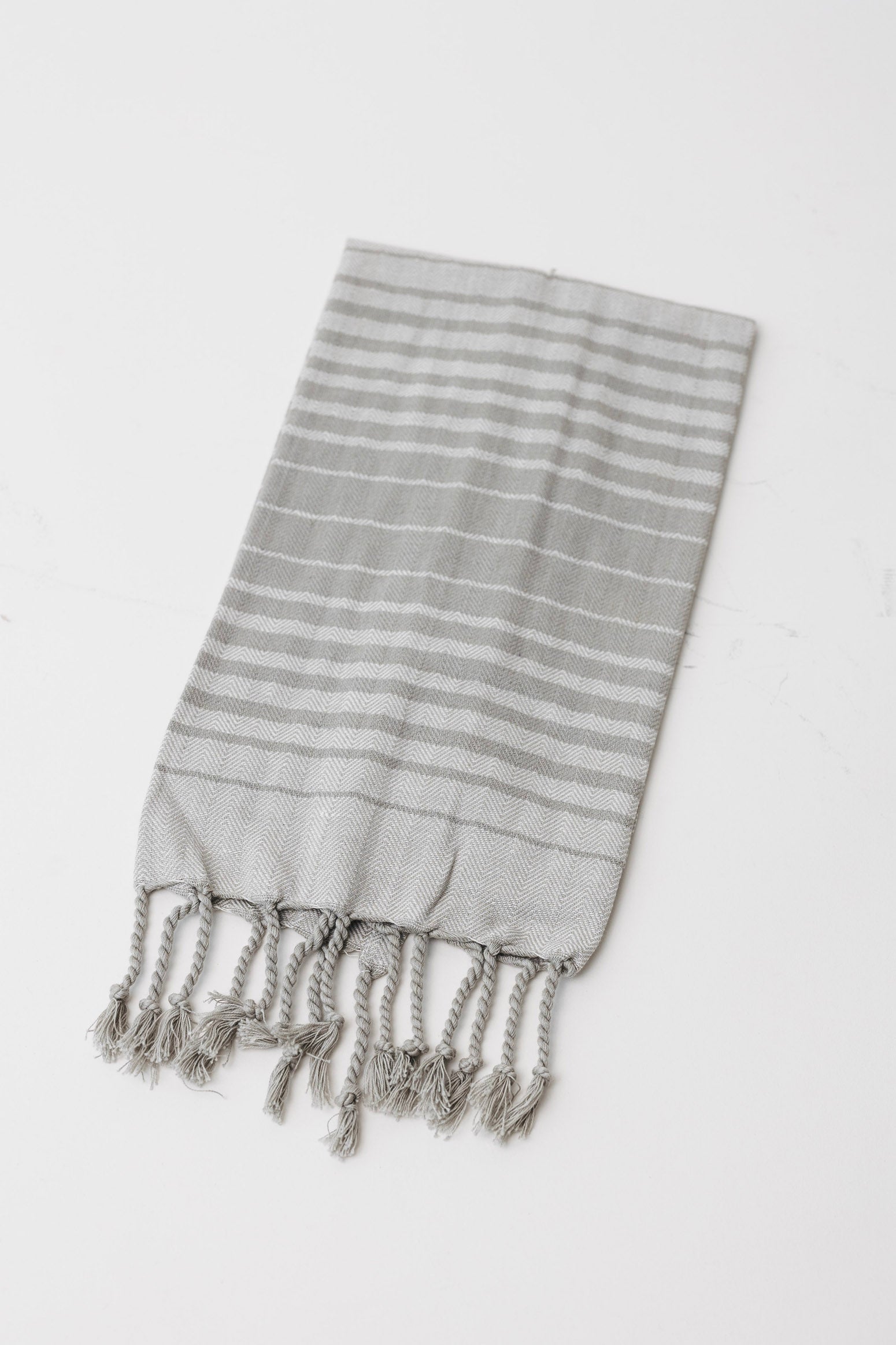 Bretta Striped + Tasseled Tea Towel - 3 Colors