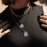 August Coin Necklace - Gold