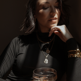 August Coin Necklace - Gold