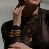 August Coin Necklace - Gold