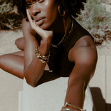 Sand Link Necklace - Gold